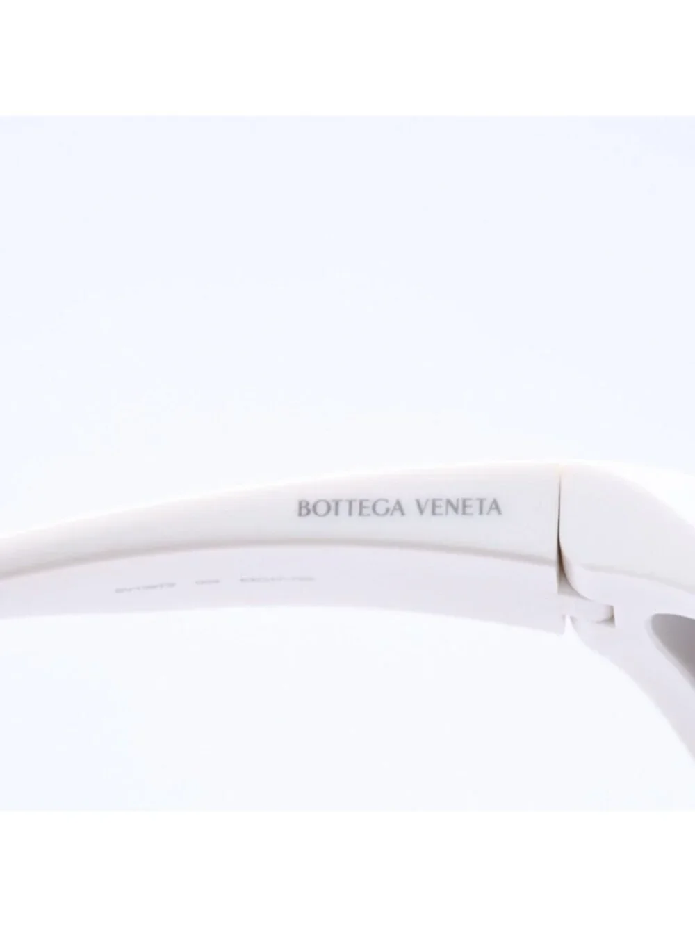 Bottega Veneta Shield Sunglasses Eyewear 63 Acetate White